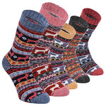 Merino-Alpakawolle Socken Peru-Anden-Motive - 1