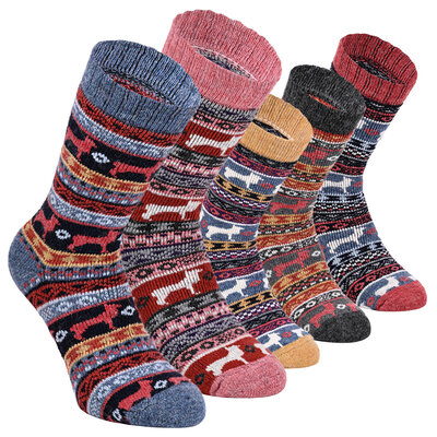 Merino-Alpakawolle Socken Peru-Anden-Motive