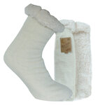 Bettsocken ABS Noppen wollweiß - 9