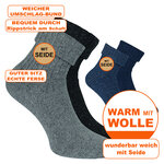 Umschlag-Söckchen Seide Wolle - 2