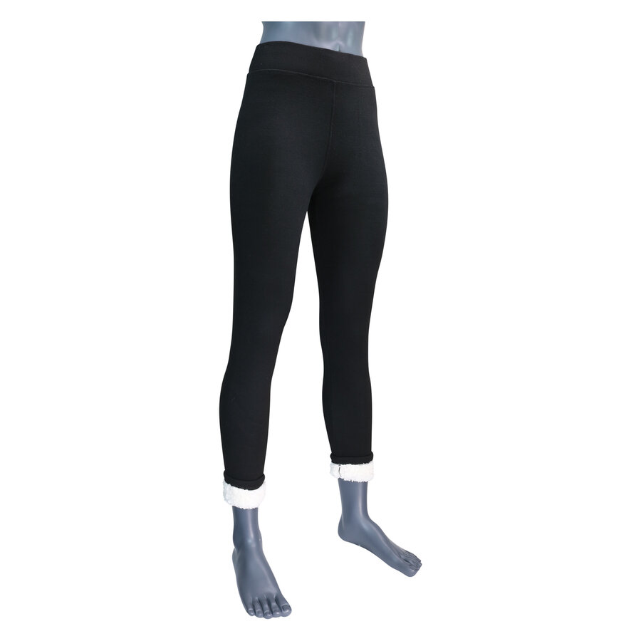 Damen Thermo Leggings dick gefüttert schwarz - 7