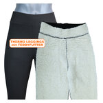 Damen Thermo Leggings dick gefüttert schwarz - 11