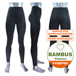 Bambus Damen Leggings schwarz - 2