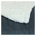 Dicke Plüsch-Kuscheldecke grau-weiß - 6