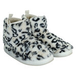 Damen Hausschuhe mit Gummisohle Apollo beige Fellimitat - 4