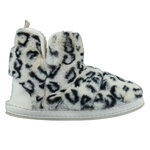 Damen Hausschuhe mit Gummisohle Apollo beige Fellimitat - 2