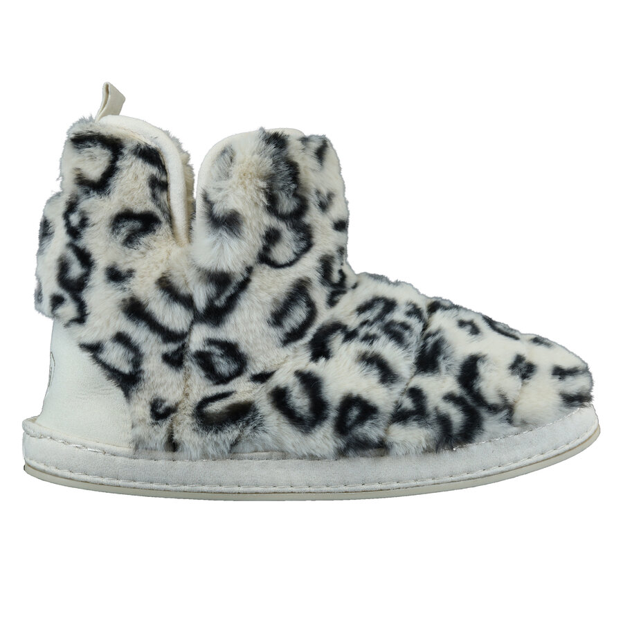 Damen Hausschuhe mit Gummisohle Apollo beige Fellimitat - 2