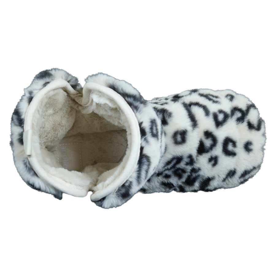Damen Hausschuhe mit Gummisohle Apollo beige Fellimitat - 5