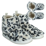 Damen Hausschuhe mit Gummisohle Apollo beige Fellimitat - 1