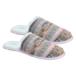 Damen Hausschuhe Puschen Pantoffeln Apollo Folklore-Muster rosa-bunt - 4