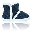 Damen Hausschuhe stabile Sohle Apollo blau - 3