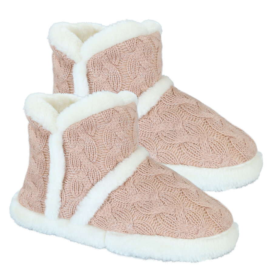 Damen Hausschuhe stabile Sohle Apollo apricot