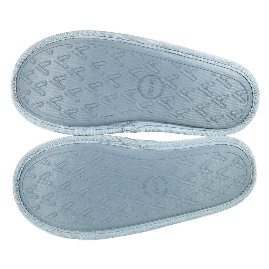 Damen Hausschuhe Puschen Pantoffeln Apollo Folklore-Muster grau - 6