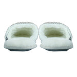 Damen Hausschuhe Puschen Pantoffeln Apollo Folklore-Muster grau - 8