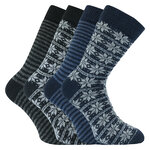 Herrensocken mit Wolle Apollo Folklore color-mix - 1