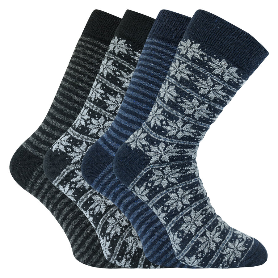 Herrensocken mit Wolle Apollo Folklore color-mix
