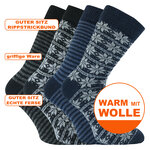 Herrensocken mit Wolle Apollo Folklore color-mix - 2