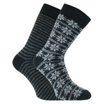 Herrensocken mit Wolle Apollo Folklore color-mix - 14