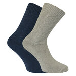 Herrensocken grobgestrickt mit Wolle Apollo color-mix - 8