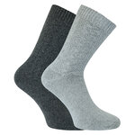 Herrensocken grobgestrickt mit Wolle Apollo color-mix - 6
