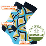 Muster Socken geometrische Formen Baumwolle - 2