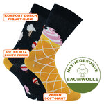 Eiscreme Motiv Socken Baumwolle - 2