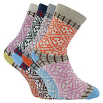 Wohlfühl-Hygge-Socken Baumwolle Folklore Design - 1