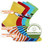 Anti-Rutsch dicke Kindersocken stabile Gummisohle crazy Monster - 18