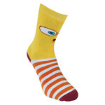 Anti-Rutsch dicke Kindersocken stabile Gummisohle crazy Monster - 6