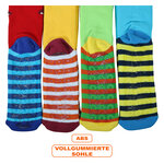 Anti-Rutsch dicke Kindersocken stabile Gummisohle crazy Monster - 3