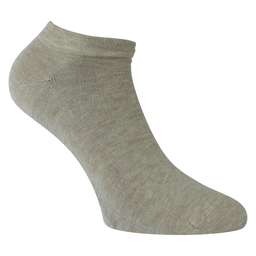 Bambus Sneakersocken ohne Gummidruck camano natur-melange