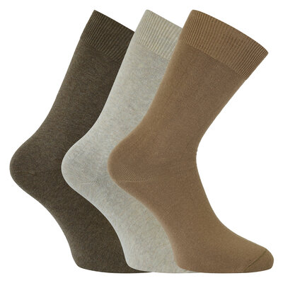 Herrensocken Baumwolle camano beige-mix