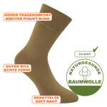Herrensocken ohne Gummidruck Camano ca-soft kaffee-beige - 2