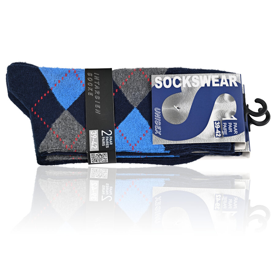 Herrensocken Argyle Karo Muster Scottish Style - 15