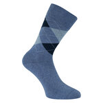 Herrensocken Argyle Karo Muster Camano ohne Gummidruck blau-mix - 18