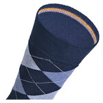 Herrensocken Argyle Karo Muster Camano ohne Gummidruck blau-mix - 9
