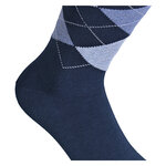 Herrensocken Argyle Karo Muster Camano ohne Gummidruck blau-mix - 11