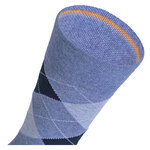 Herrensocken Argyle Karo Muster Camano ohne Gummidruck blau-mix - 5
