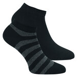 Gestreifte Sneakersocken ohne Gummidruck Camano schwarz - 1
