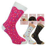 Donuts-Socken in Geschenkverpackung bunt - 1