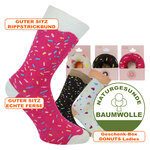 Donuts-Socken in Geschenkverpackung bunt - 2