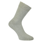 Leinensocken ohne Gummidruck beige-melange - 1