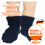 100% Wolle Babysocken von Nordpol marine - 2