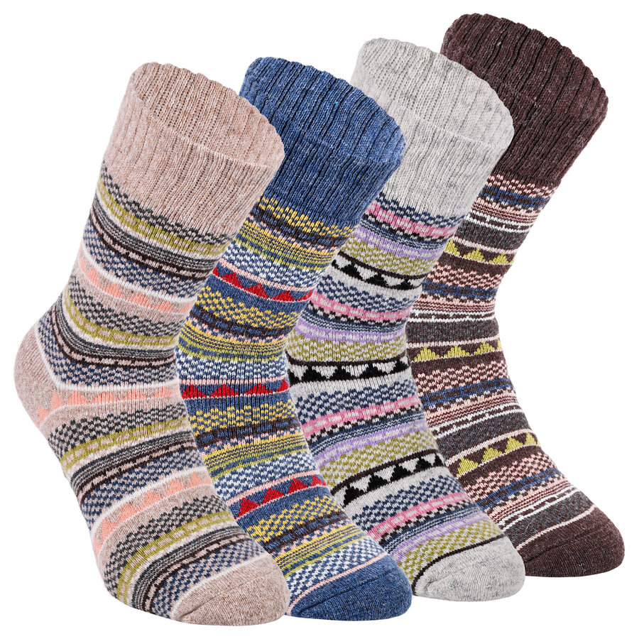 Dicke Alpaka-Wolle-Socken Hygge Scandinavien Style