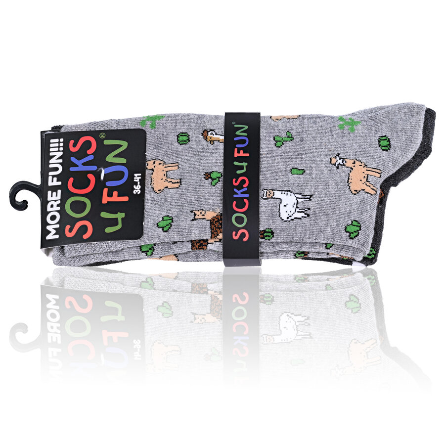 Lieblings-Motiv-Socken lustige Alpakas - 2