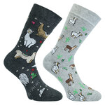 Lieblings-Motiv-Socken lustige Alpakas - 17