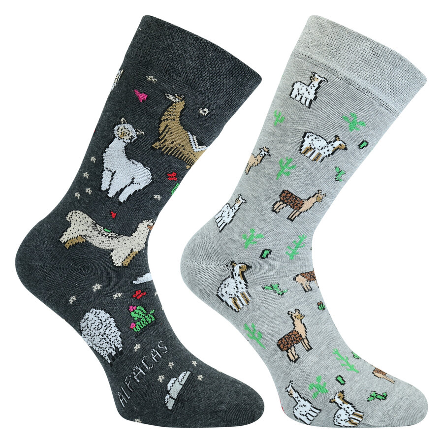 Lieblings-Motiv-Socken lustige Alpakas - 16