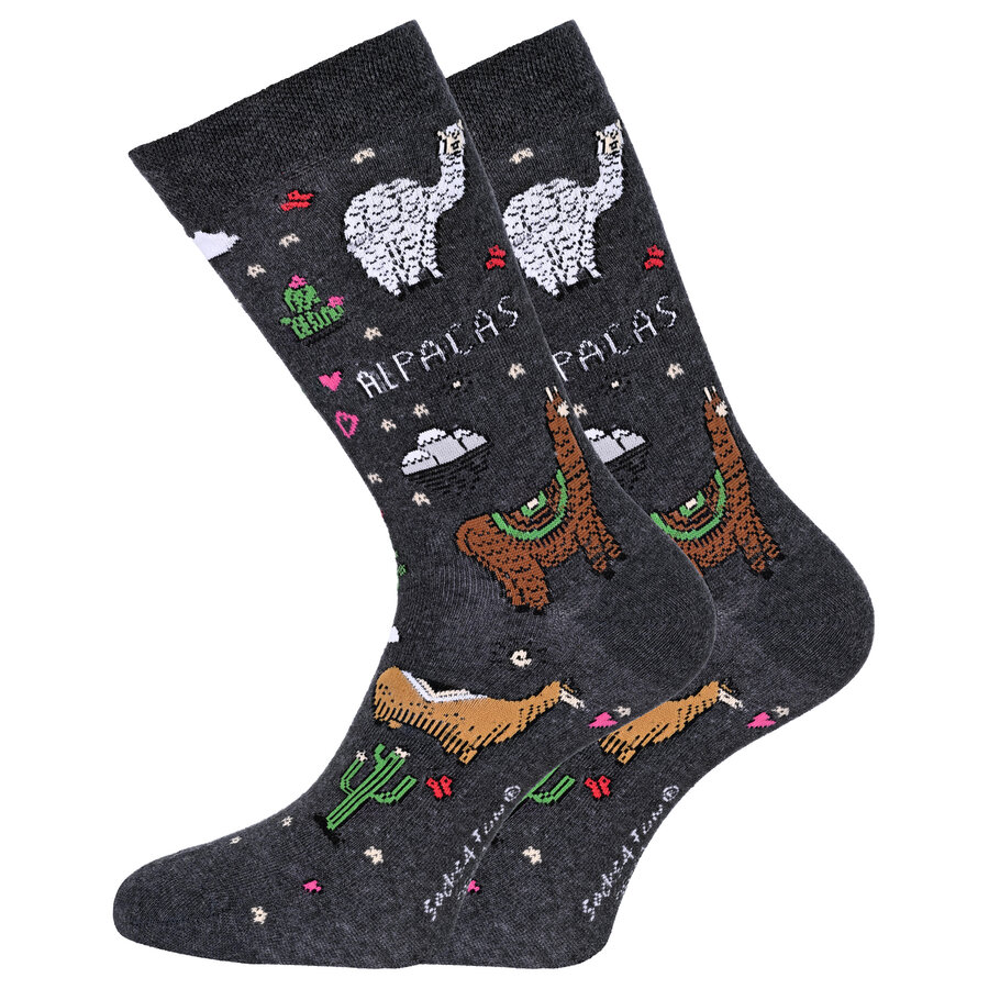 Lieblings-Motiv-Socken lustige Alpakas - 15