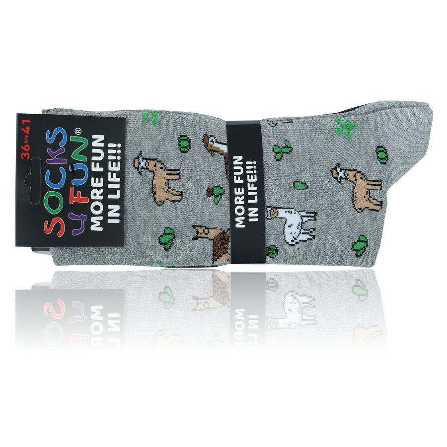 Lieblings-Motiv-Socken lustige Alpakas - 23