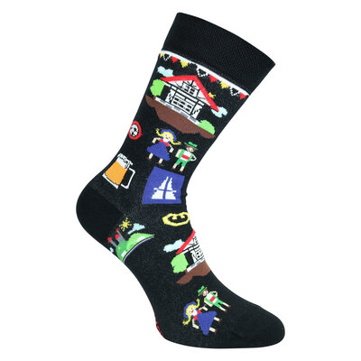 Ich liebe Deutschland Socken schwarz-bunt
